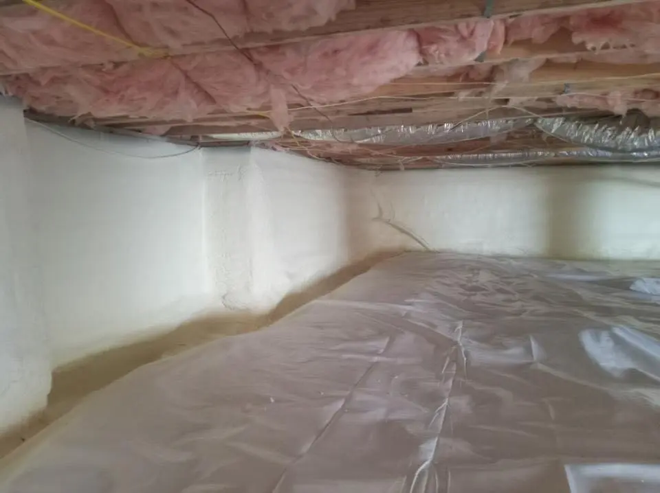 Crawl space encapsulation with closed-cell spray foam for Roof Waterproofing in Bremerton
